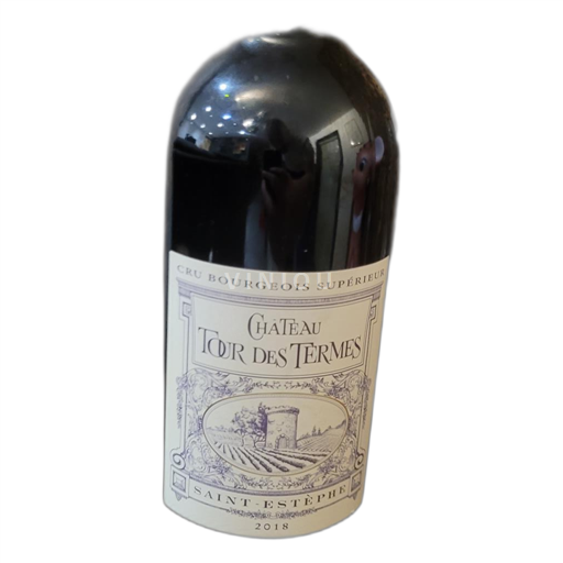 Vin Rouge sec Château Tour des Termes 2018 France Bordeaux Saint-Estèphe AOC