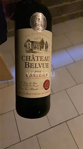 Burdeos Bordeaux Château Belvue Terre Blanche 2016