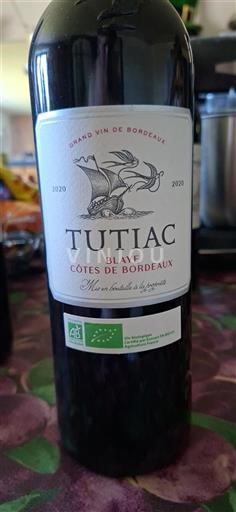 Bordeaux Blaye-Côtes-de-Bordeaux Tutiac 2020