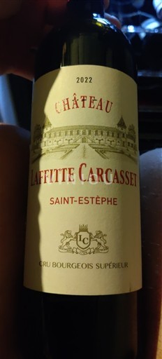 Bordeaux Saint-Estèphe Cru Bourgeois Supérieur Château Laffitte Carcasset 2022
