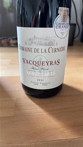 Valle del Ródano Vacqueyras Domaine La Curnière 2022