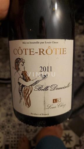 Rhônen laakso Côte-rôtie Louis Cheze Belle Demoiselle 2011
