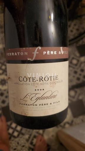 Rhônen laakso Côte-rôtie Ferraton Père & Fils L'Eglantine 2008