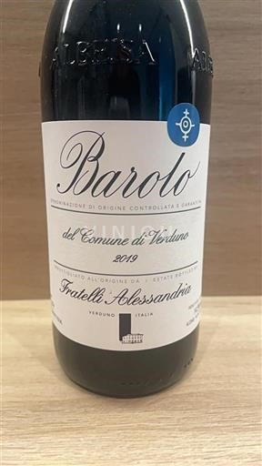 Piedmont Wines Barolo Fratelli Alessandria del Comune di Verduno 2019