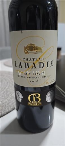 Bordoja Médoc Grand Cru Bourgeois Château Labadie 2018