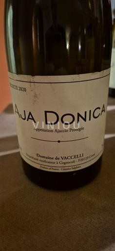Corsica Ajaccio Domaine VACCELLI AJA DONICA 2020