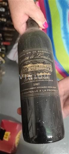 Burdeos Côtes-de-bourg Lemoine de Leudonais 1987