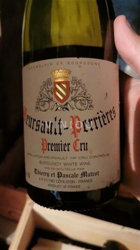Burgund Meursault Premier Cru Thierry et Pascale Matrot 2018