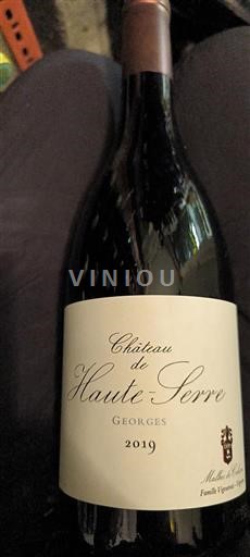 Sydväst Cahors Château Haute-Serre Georges 2019