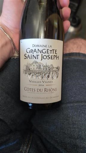 Rhône-dalen Côtes-du-Rhône Domaine La Grangette Saint Joseph Vieilles Vignes 2016
