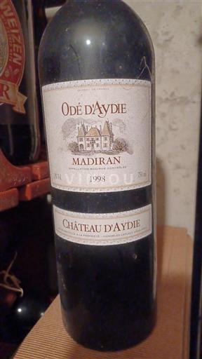 Lounais-Ranska Madiran Château Aydie Odé d'Aydie 1998
