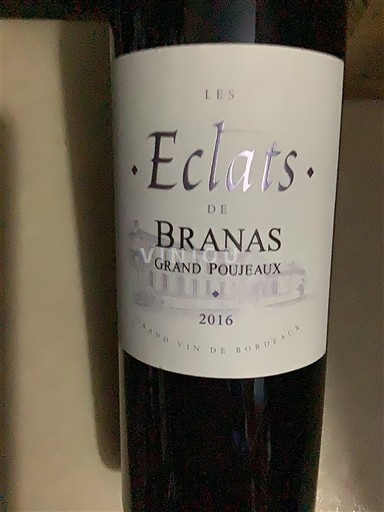 Bordeaux Moulis-en-Médoc Branas Grand Poujeaux Les Éclats 2016