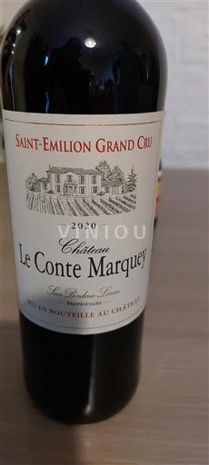 Bordeaux Saint-Émilion Grand Cru Grand Cru Château Le Conte Marquey 2020