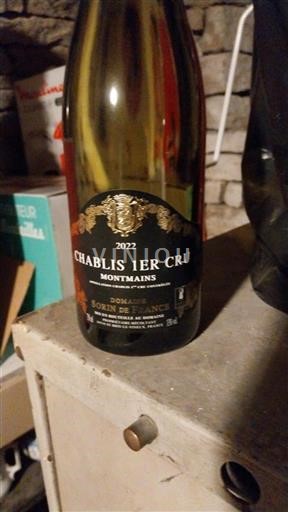 Borgoña Chablis Premier Cru Domaine Sorin De France Montmains 2022
