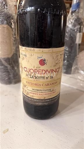 Lombardía Oltrepò Pavese Fattoria Cabanon Cuoredivino La Botte n° 18 2009