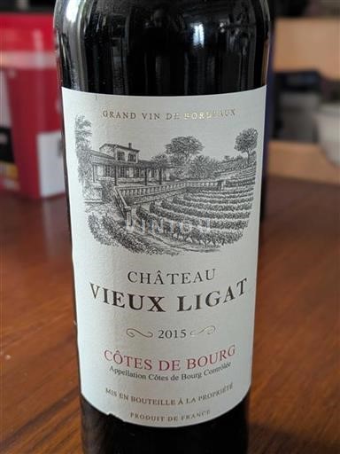 Burdeos Côtes-de-bourg Château Vieux Ligat 2015