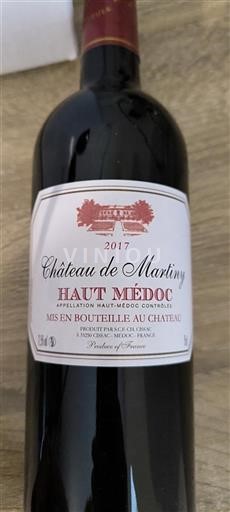 Bordeaux Haut-Médoc Château Martiny 2017