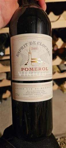 Bordeaux Pomerol Jean-Baptiste Audy Esprit de Clocher 2001