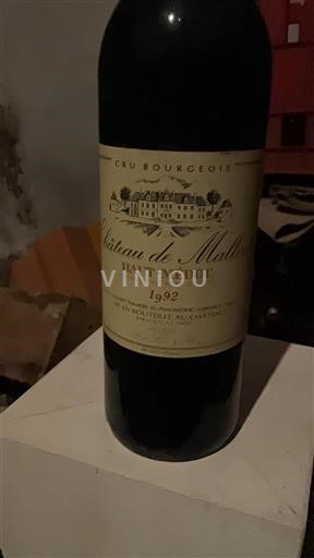 Bordeaux Haut-Médoc Cru Bourgeois Château Malliac 1992