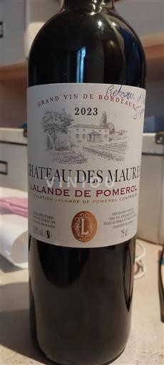 Burdeos Lalande-de-Pomerol Château Des Maurins 2023