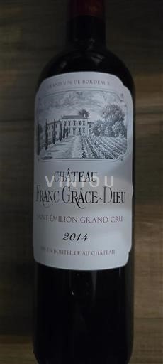 Bordeaux Saint-Émilion Grand Cru Grand Cru Château Franc Grâce-Dieu 2014
