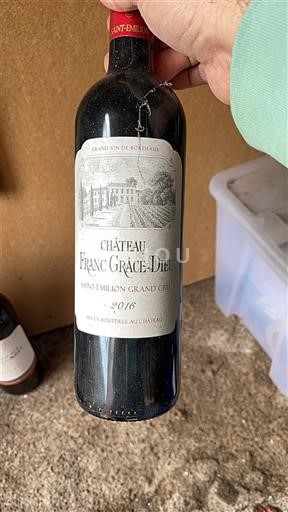 Bordoja Saint-Émilion Grand Cru Grand Cru Château Franc Grâce-Dieu 2016