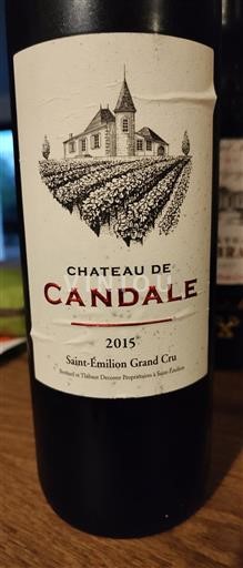 Bordeaux Saint-Émilion Grand Cru Château Candale 2015