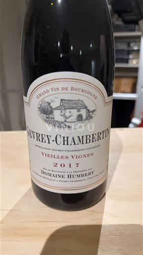Borgoña Gevrey-Chambertin Domaine Humbert Vieilles Vignes 2017
