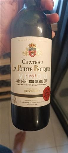 Bordéus Saint-Émilion Grand Cru Grand Cru Château La Pointe Bouquey 1998