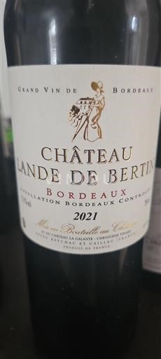 Bordeaux Château Lande de Bertin 2021