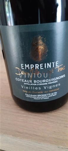 Bourgogne Bourgogne skråninger Paul-André Brossette & Fils Empreinte Ikke årgangsbestemt