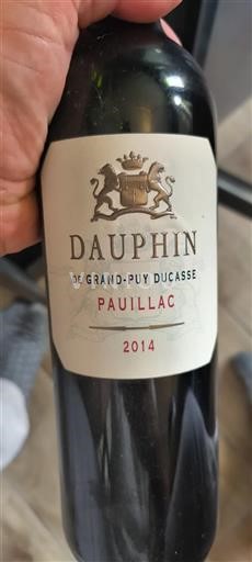 Burdeos Pauillac Château Grand-Puy Ducasse Dauphin 2014