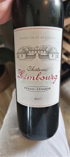 Bordeaux Pessac-Léognan Château Limbourg 2017