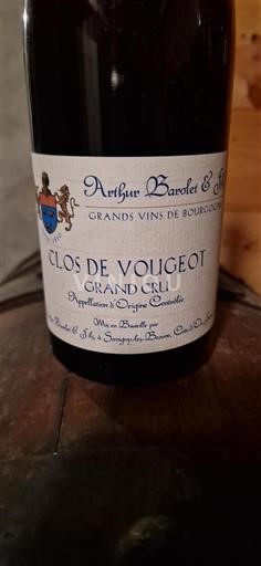 Borgonha Clos-de-Vougeot Grand Cru Arthur Barolet & Fils 2010