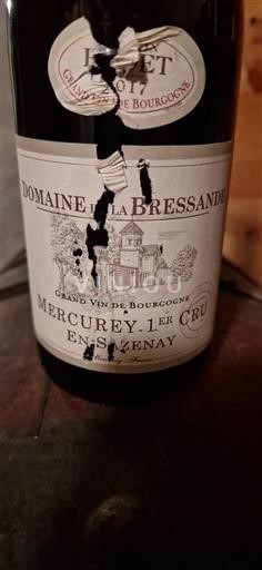 Borgoña Mercurey Premier Cru Domaine La Bressande En Sazenay 2017