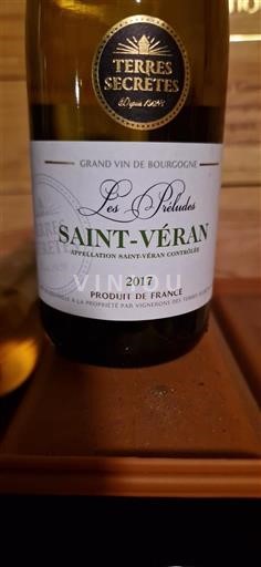 Borgoña Saint-Véran Terres Secrètes Les Préludes 2017