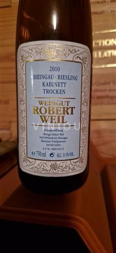 Rheingau Ni doloceno Weingut Robert Weil Kabinett Trocken 2010