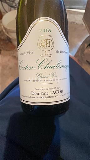 Burgund Corton-Charlemagne Grand Cru Domaine Jacob 2015