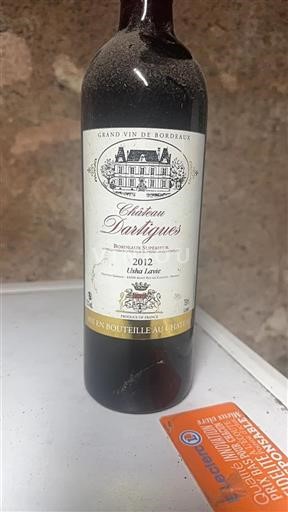 Bordeaux Bordeaux Supérieur Château Dartigues Usha Lavie 2012