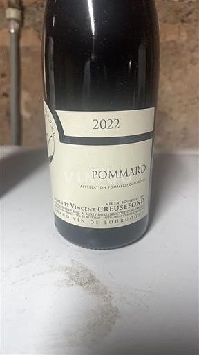 Burgundija Pommard Alain et Vincent Creusefond 2022