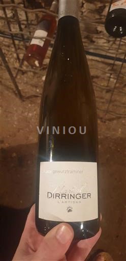 Alsace Gewurztraminer Grand Cru Martial Dirringer L'artisan Icke årgångsbetecknad