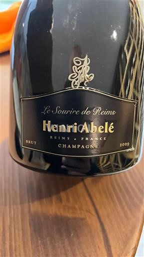 Champaña Champán Henri Abelé Le Sourire de Reims 2009