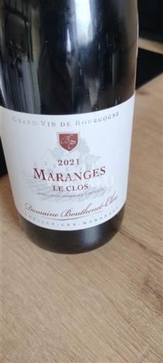 Burgundy Maranges Domaine Bouhénet-Clerc Le Clos 2021