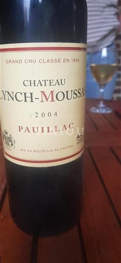 Bordeaux Pauillac Grand Cru Château Lynch-Moussas 2004
