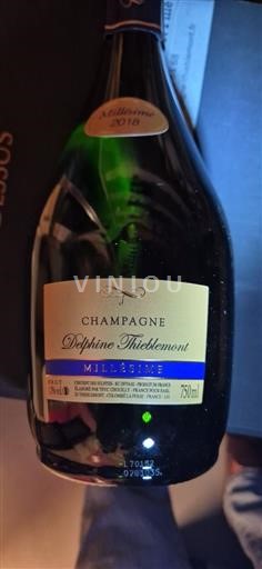Champagne Delphine Thieblemont Millésime 2018