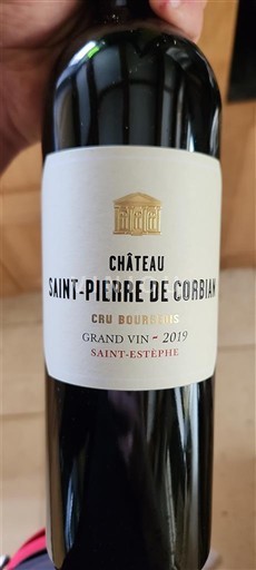 Bordoja Saint-Estèphe Cru Bourgeois Château Saint-Pierre de Corbian 2019