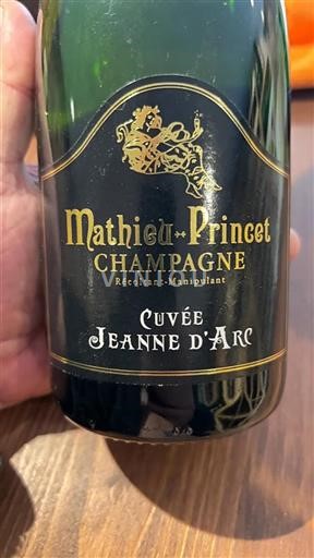 Champaña Champán Mathieu-Princet Jeanne d'Arc Sin añada