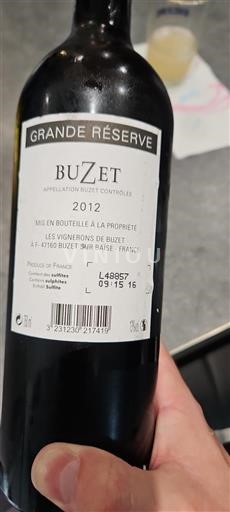 Zuidwest-Frankrijk Buzet Les Vignerons de Buzet Grande Réserve 2012