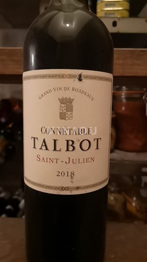 Burdeos Saint-Julien Grand Cru Château Talbot Connétable 2018