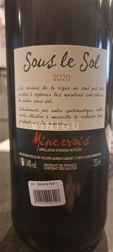 Langvedok Minervois Cellier Lauran Cabaret Sous le Sol 2020